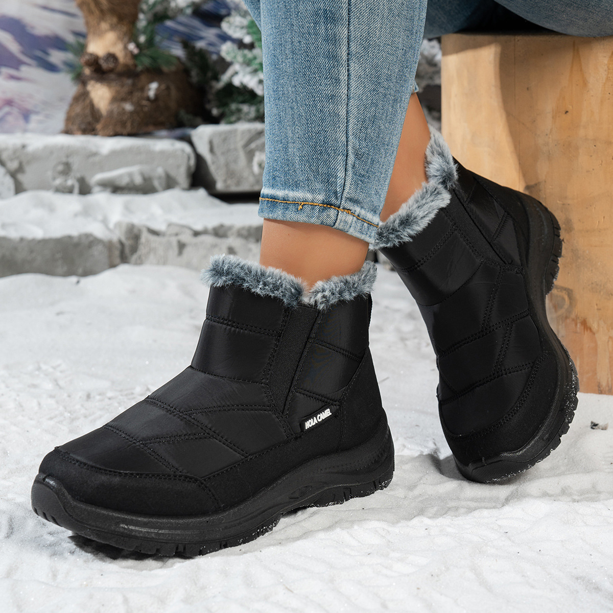 Women’s Warm Winter Snow Boots – Warm Waterproof Non-Slip Boots for Cold Weather