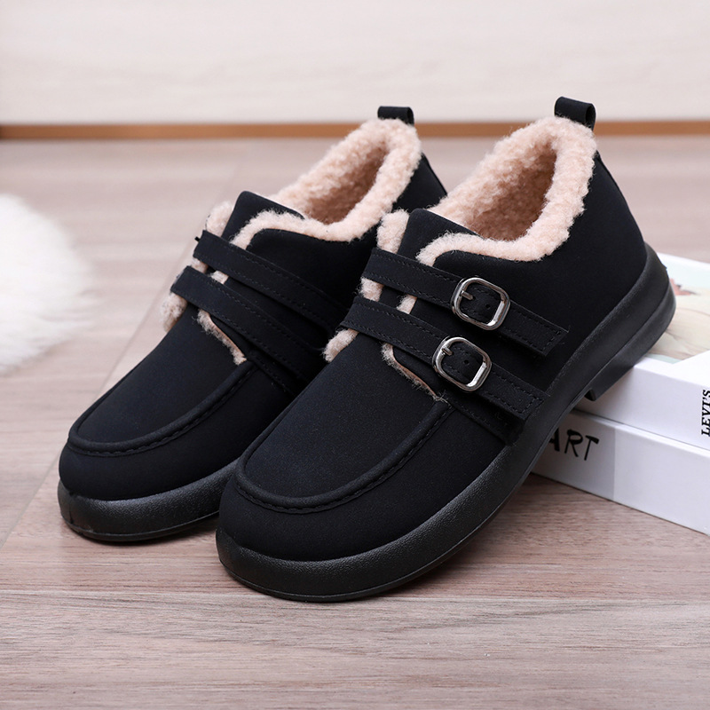 Women’s Warm Winter Shoes – Flat, Fur Lined & Anti-Slip for All-Day Comfort