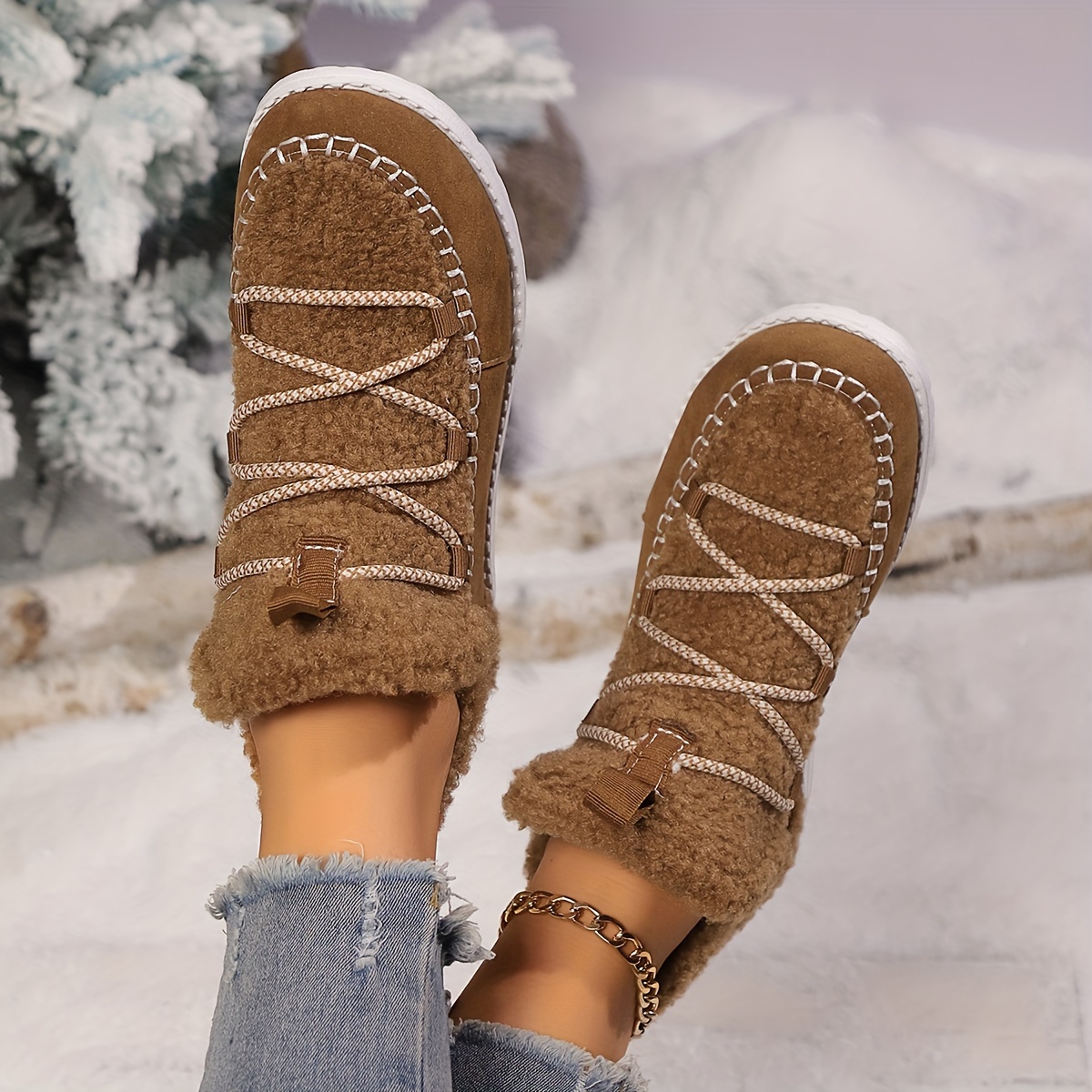 Women’s Winter Comfort Snow Boots– Soft Plush-Lined Snow Boots with a Comfortable Insole