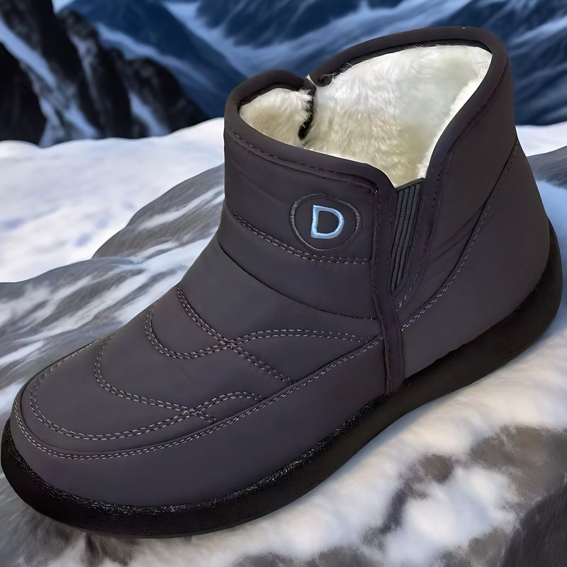Women’s Insulated Short Snow Boots – Waterproof, Non-Slip, and Extra Warm