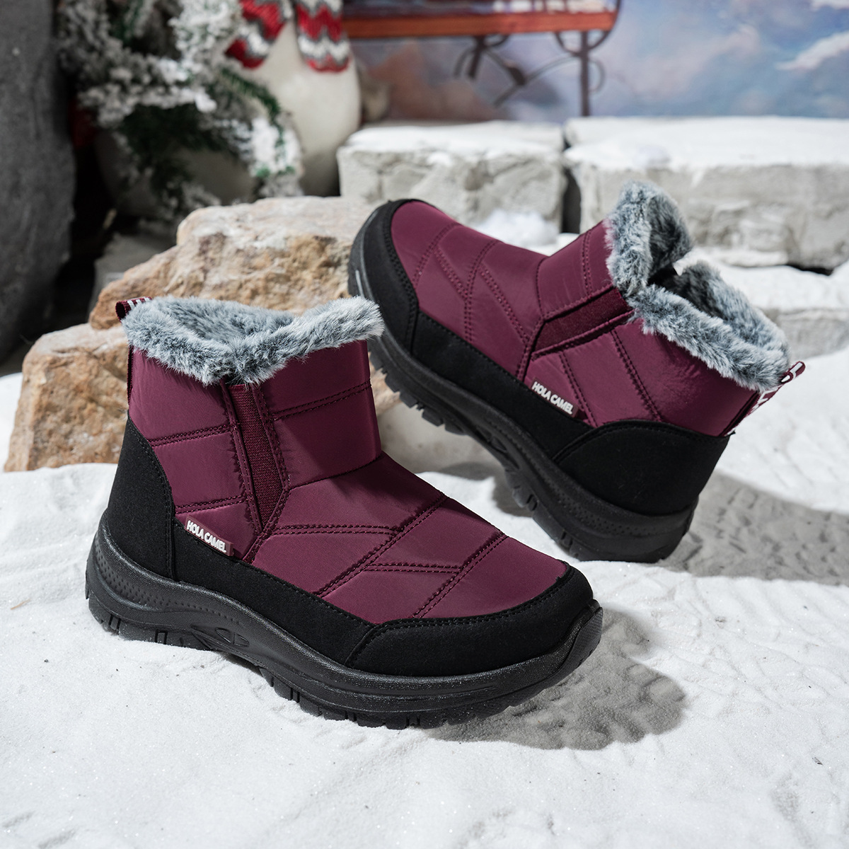 Women’s Warm Winter Snow Boots – Warm Waterproof Non-Slip Boots for Cold Weather