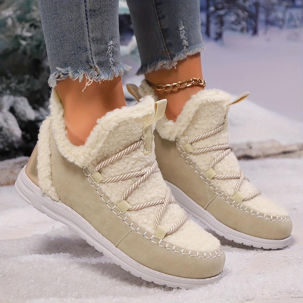 Women’s Winter Comfort Snow Boots– Soft Plush-Lined Snow Boots with a Comfortable Insole
