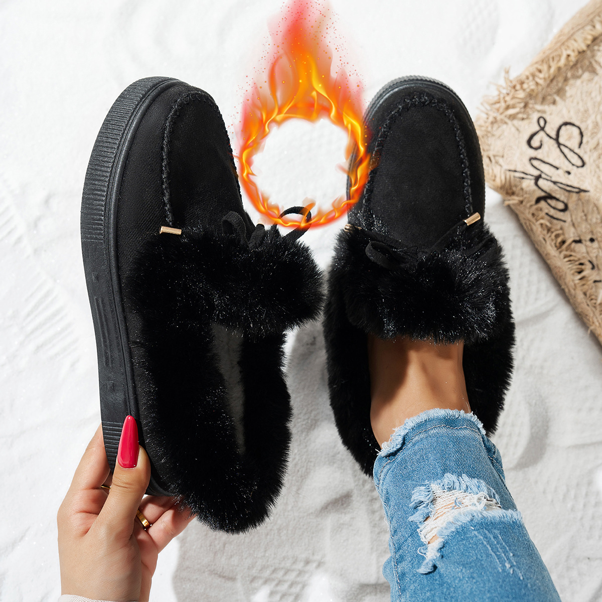Women’s Warm Winter Ankle Boots – Cozy Lined Lightweight Boots for Everyday Comfort