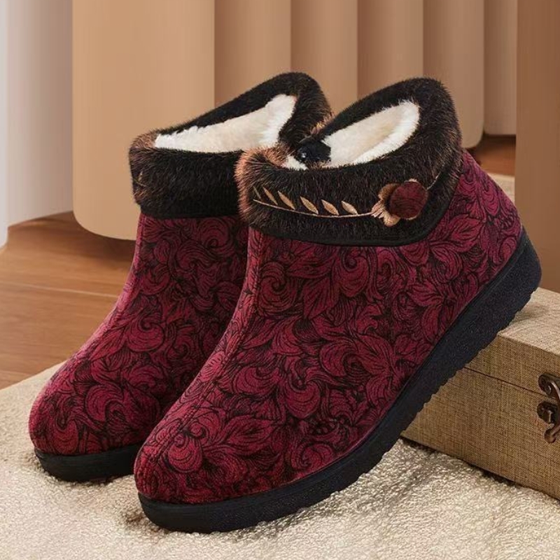Women’s Winter Comfort Boots – Warm Wool-Lined Boots with a Flexible Non-Slip Sole