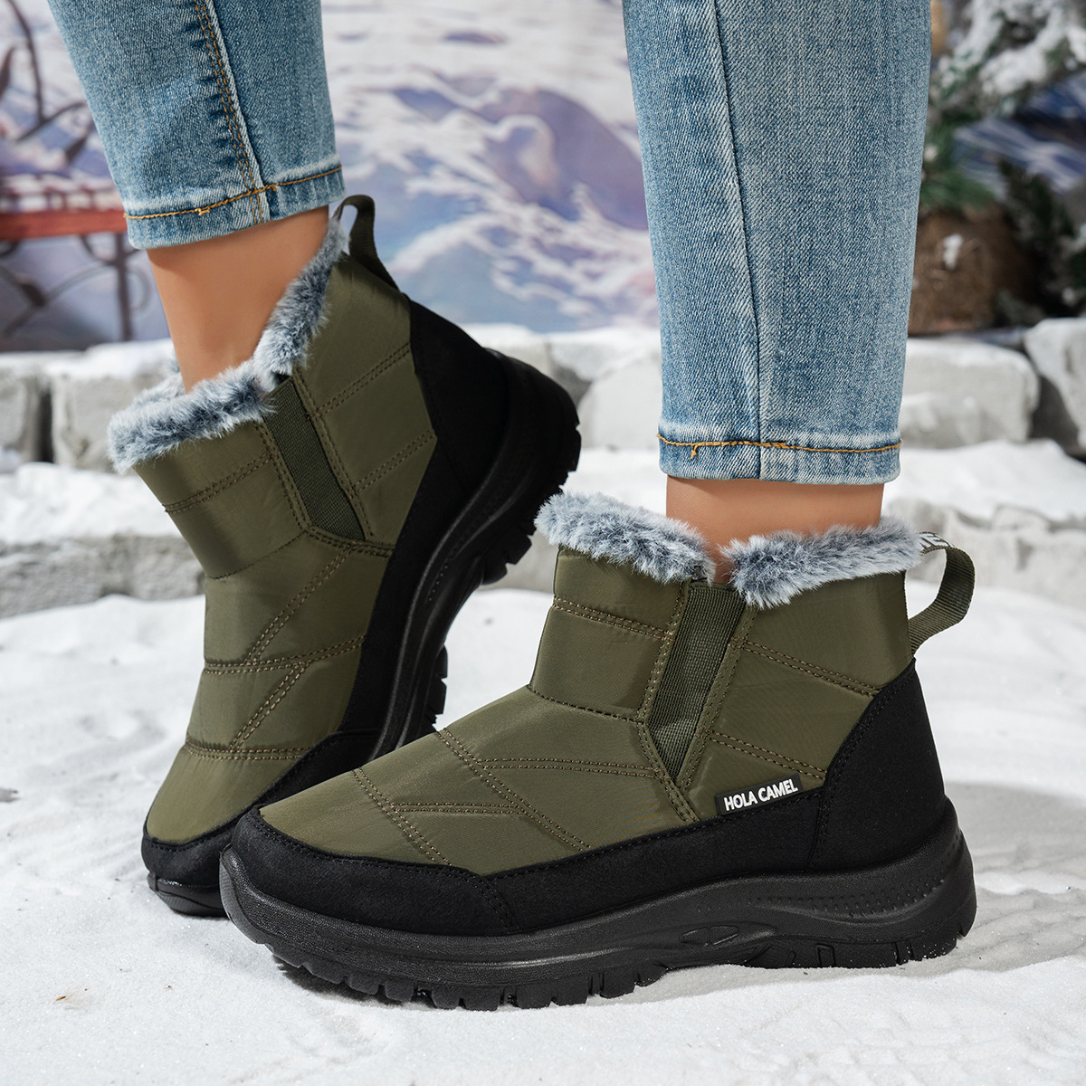 Women’s Warm Winter Snow Boots – Warm Waterproof Non-Slip Boots for Cold Weather