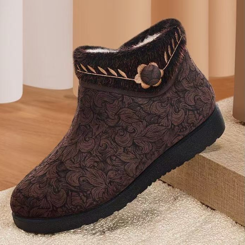 Women’s Winter Comfort Boots – Warm Wool-Lined Boots with a Flexible Non-Slip Sole