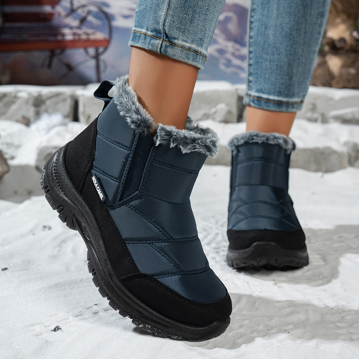 Women’s Warm Winter Snow Boots – Warm Waterproof Non-Slip Boots for Cold Weather