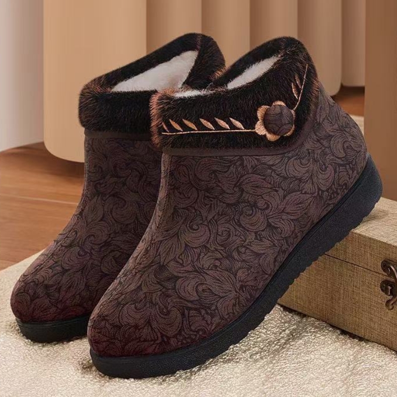 Women’s Winter Comfort Boots – Warm Wool-Lined Boots with a Flexible Non-Slip Sole