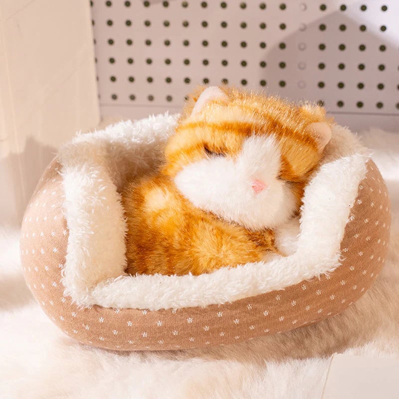 🏠 Adorable Sleeping Animal Plush Toy 🐾  Perfect Bedtime Companion