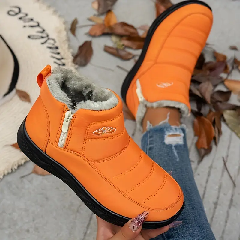Women’s Insulated Snow Boots – Waterproof, Non-Slip & Fur Lined | Comfortable Warm Winter Shoes for Mature Women