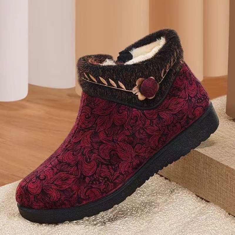 Women’s Winter Comfort Boots – Warm Wool-Lined Boots with a Flexible Non-Slip Sole