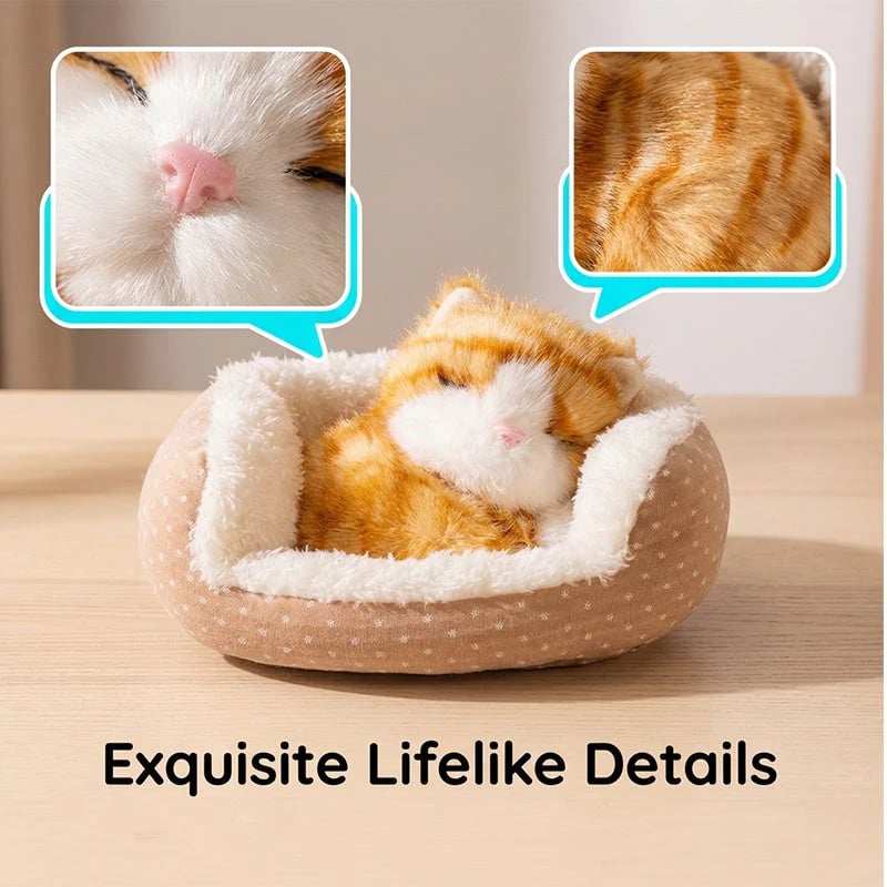 🏠 Adorable Sleeping Animal Plush Toy 🐾  Perfect Bedtime Companion