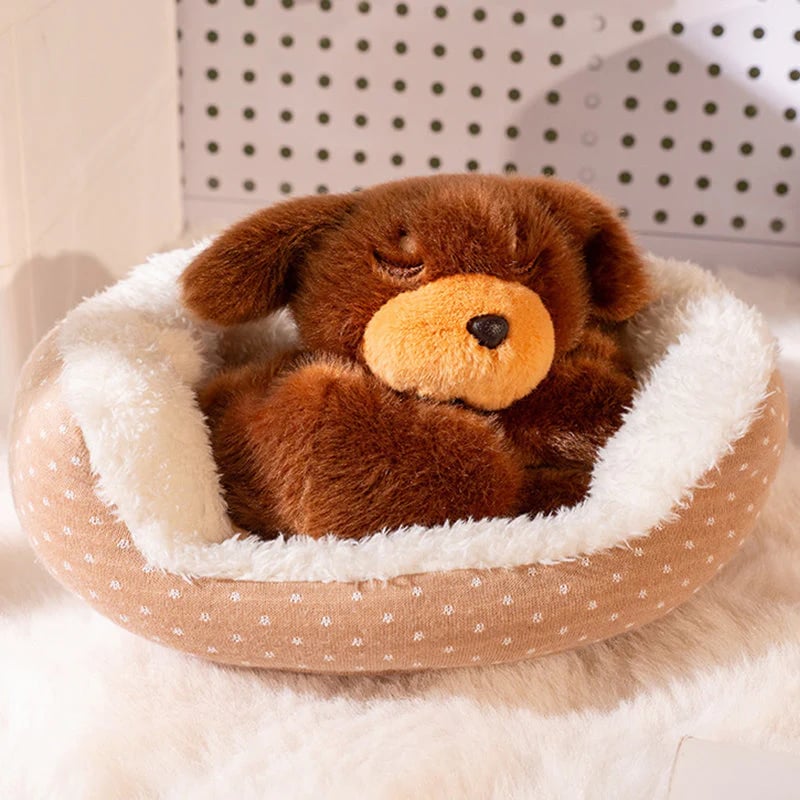 🏠 Adorable Sleeping Animal Plush Toy 🐾  Perfect Bedtime Companion