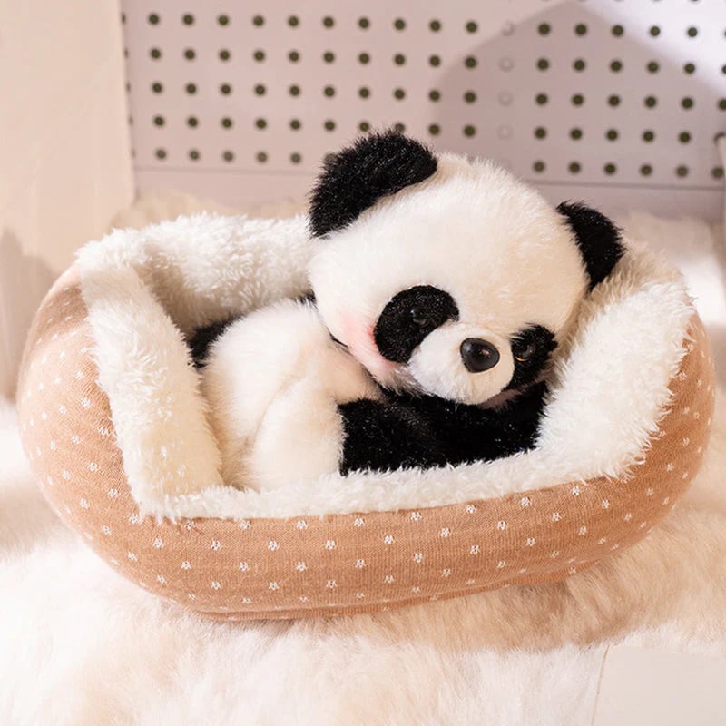 🏠 Adorable Sleeping Animal Plush Toy 🐾  Perfect Bedtime Companion