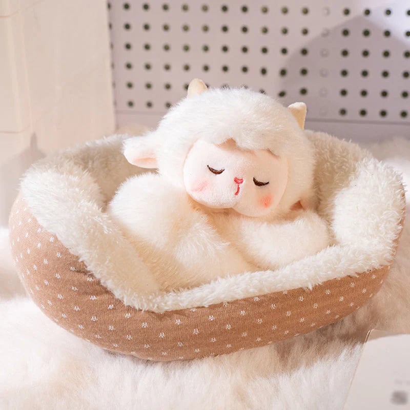 🏠 Adorable Sleeping Animal Plush Toy 🐾  Perfect Bedtime Companion
