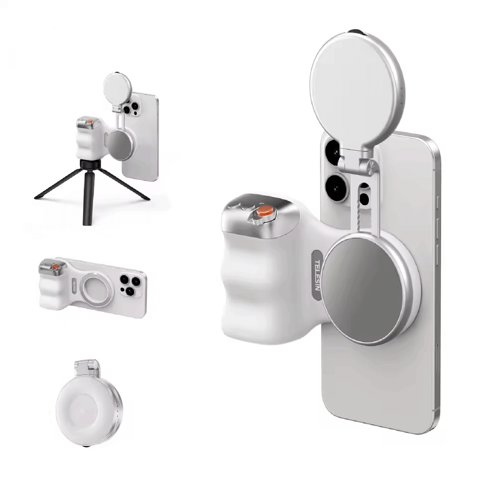 Magnetic Phone Camera Grip with Shutter