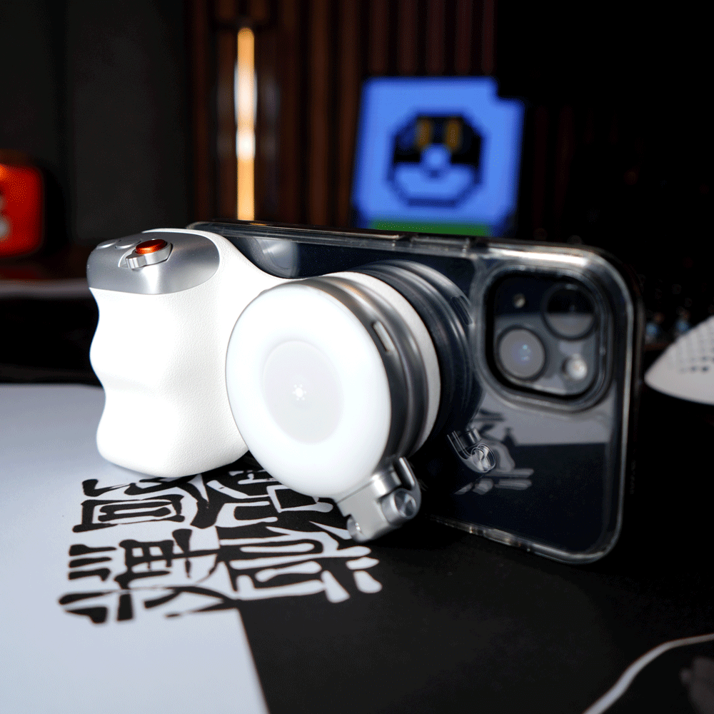 Magnetic Phone Camera Grip with Shutter