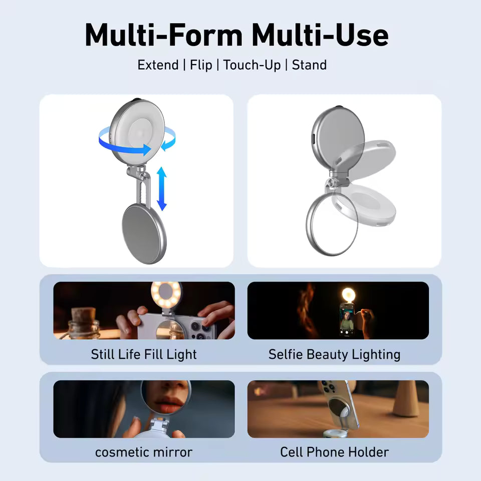 Magnetic Phone Camera Grip with Shutter