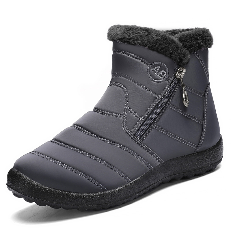 Women’s Warm Winter Ankle Boots – Waterproof, Non-Slip Boots with Soft Fuzzy Collar