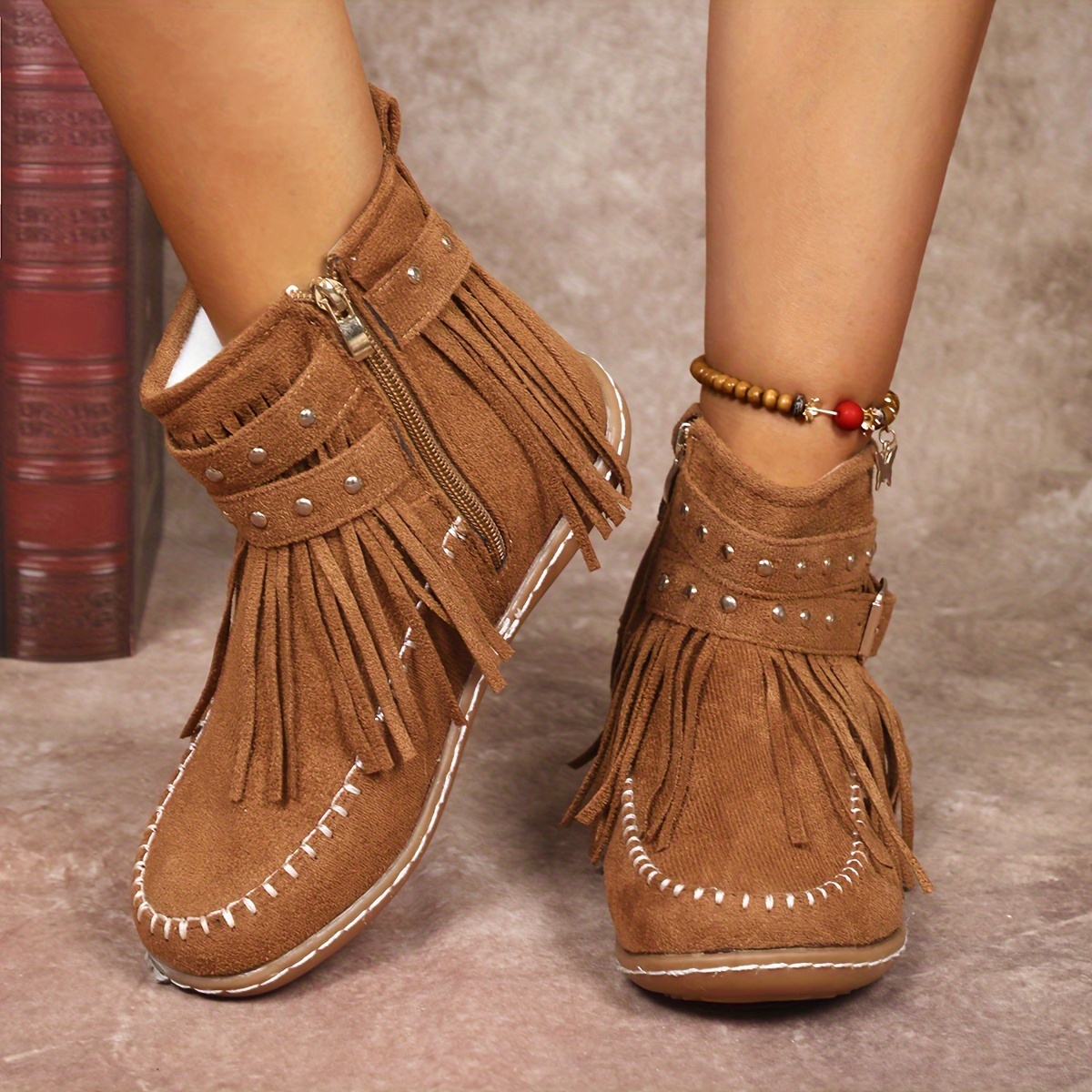 Women’s Vintage Fringe Boots