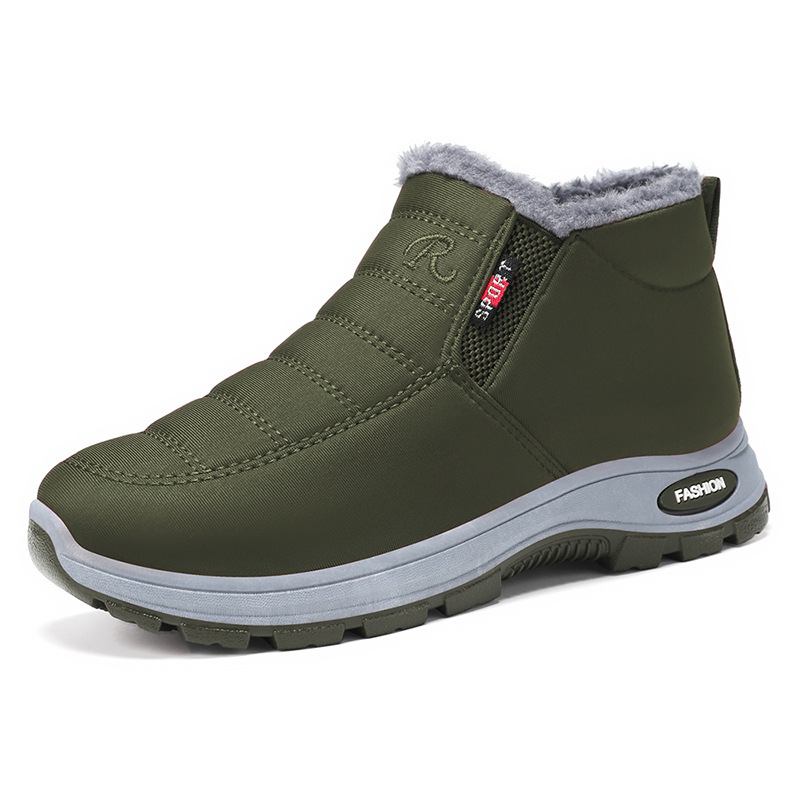 Women's Warm Fur-Lined Waterproof Ankle Snow Booties-Outdoor Comfortable Classic Winter Footwear