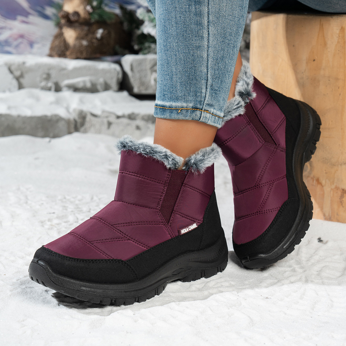 Women’s Warm Winter Snow Boots – Warm Waterproof Non-Slip Boots for Cold Weather