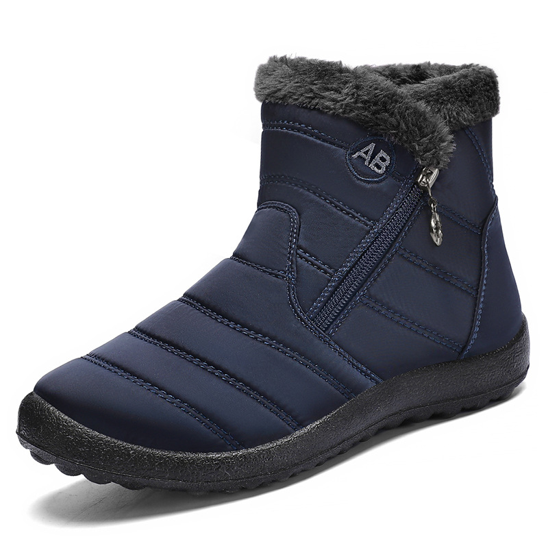 Women’s Warm Winter Ankle Boots – Waterproof, Non-Slip Boots with Soft Fuzzy Collar