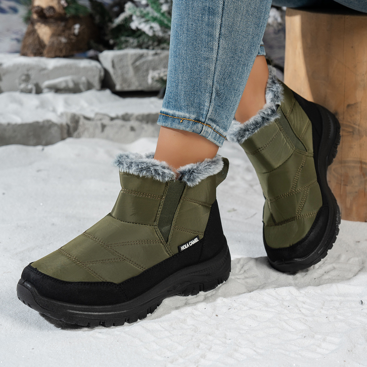 Women’s Warm Winter Snow Boots – Warm Waterproof Non-Slip Boots for Cold Weather