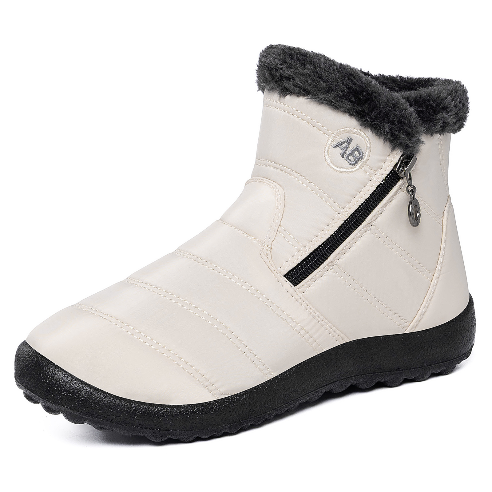 Women’s Warm Winter Ankle Boots – Waterproof, Non-Slip Boots with Soft Fuzzy Collar