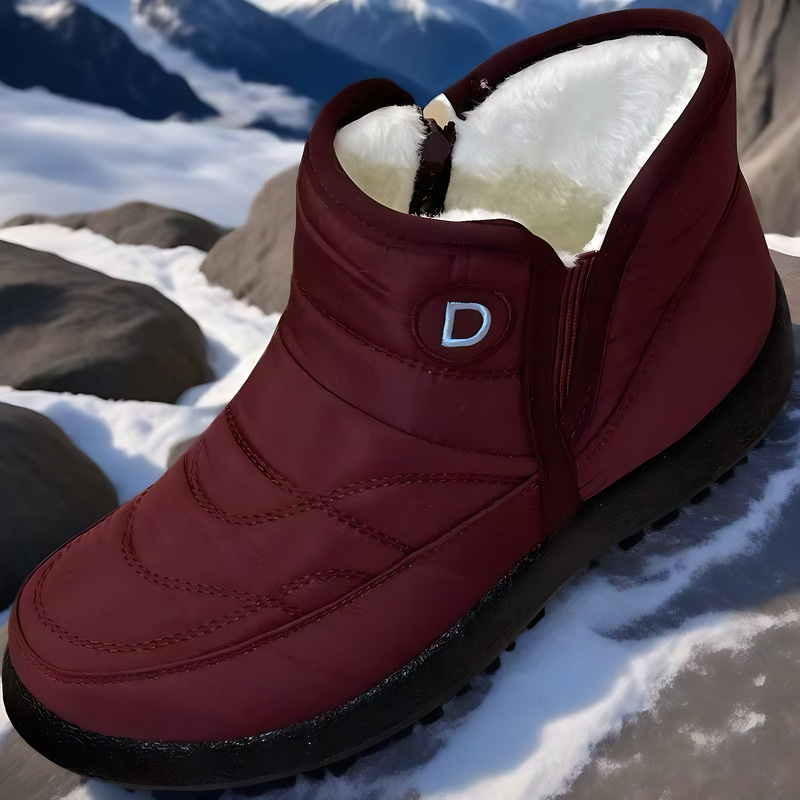 Women’s Insulated Short Snow Boots – Waterproof, Non-Slip, and Extra Warm