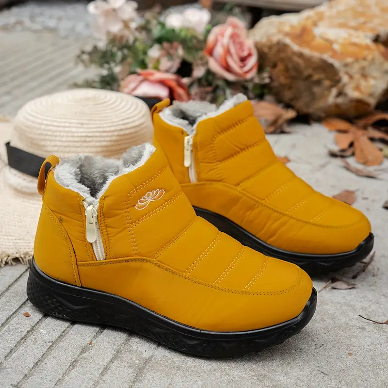 Women’s Insulated Snow Boots – Waterproof, Non-Slip & Fur Lined | Comfortable Warm Winter Shoes for Mature Women