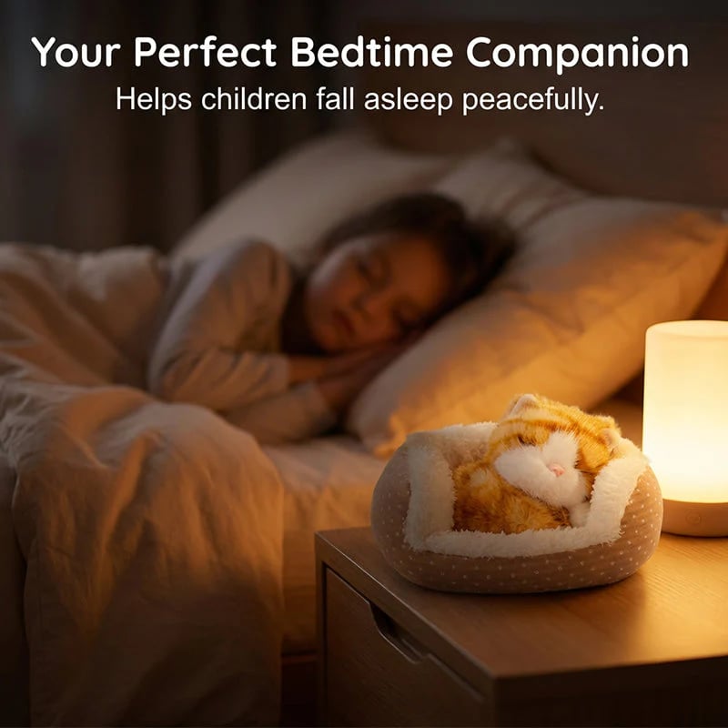 🏠 Adorable Sleeping Animal Plush Toy 🐾  Perfect Bedtime Companion