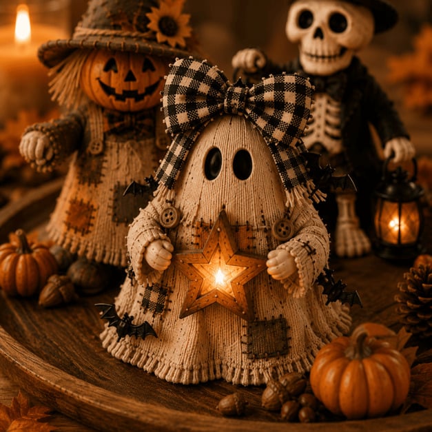 🔥Last Day 47% OFF -👻Cute & Spooky Halloween Mantel Décor Collection
