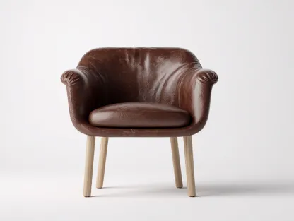 Sillas de comedor tapizadas de cuero sintético 60x60x85 cm - marrón - diseño moderno-Sofagetshop