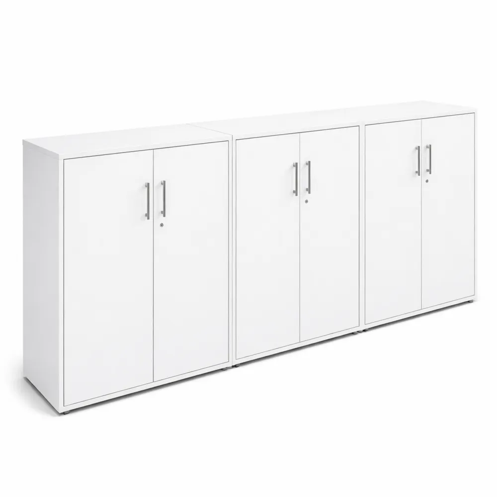 Büroregal mit Schloss und 6 Türen, in verschiedenen Farben