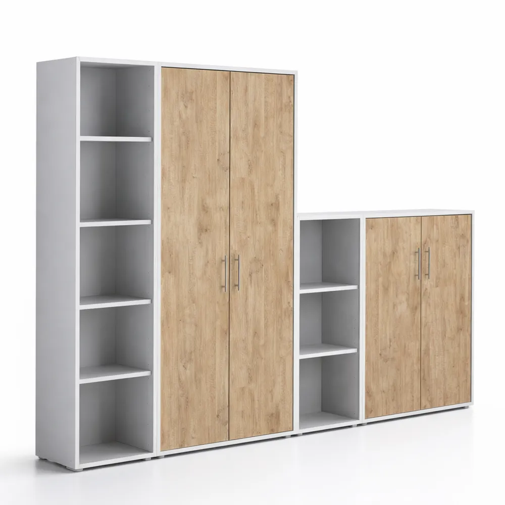 Vielseitige Büroschrankwand in verschiedenen Farbvarianten