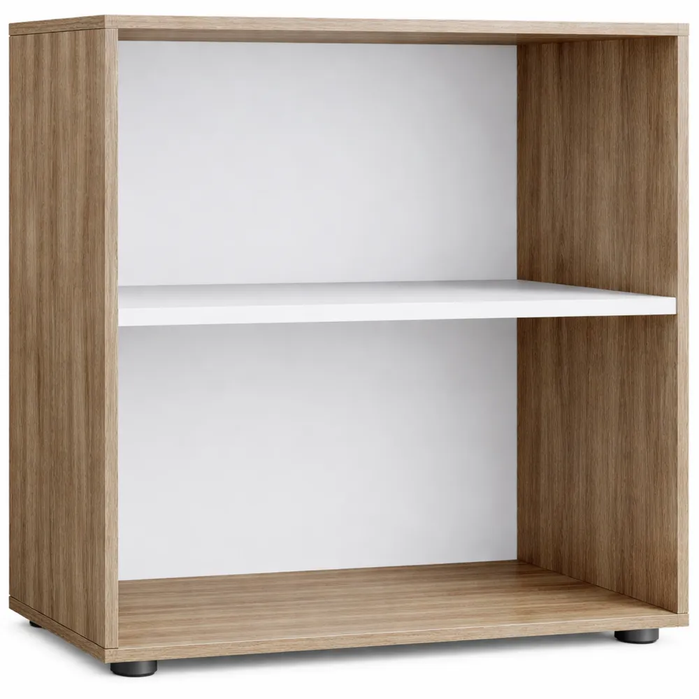 Platzsparendes Büroregal aus Holz, ca. 70 x 74 x 37 cm