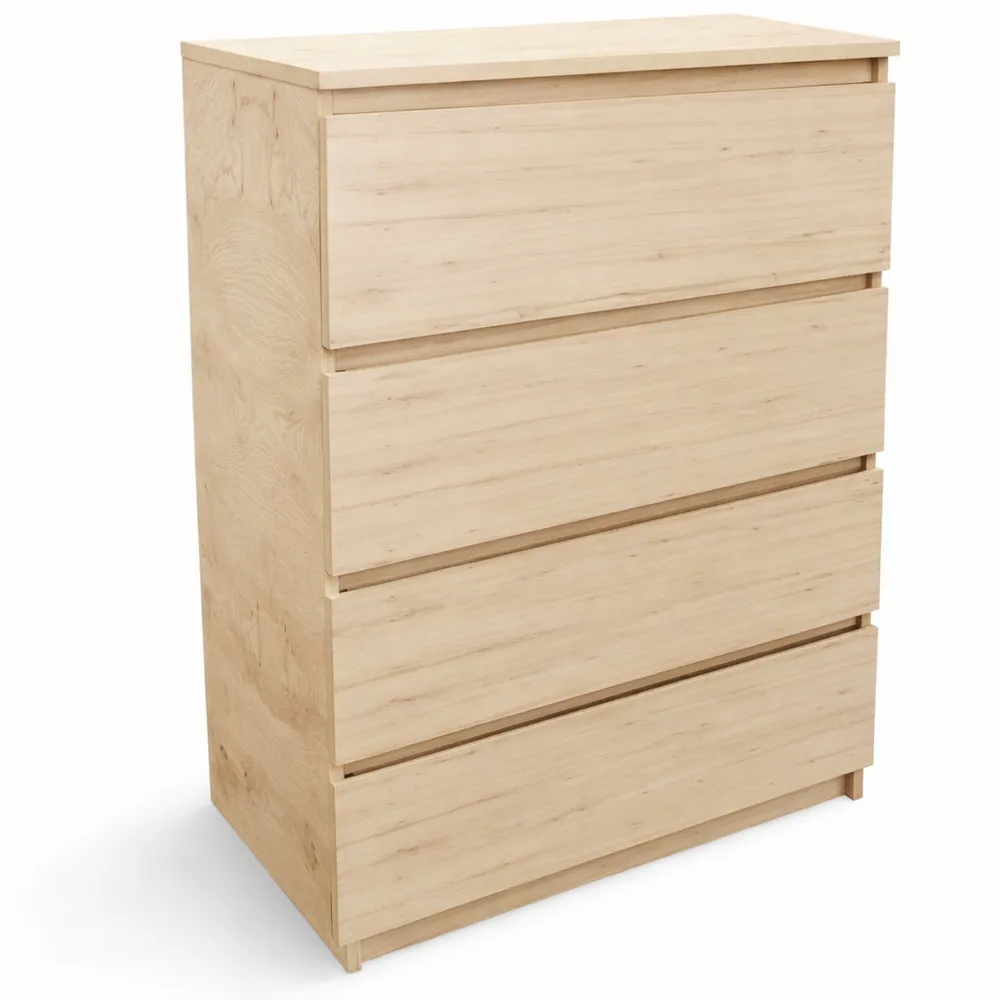 Schmale Kommode mit 4 Schubladen für vielseitige Aufbewahrung
