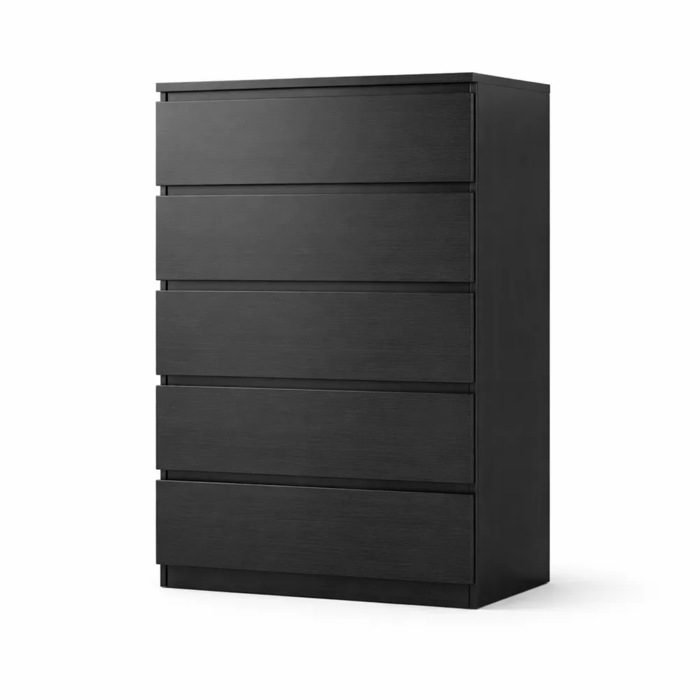 Moderne Holzkommode mit 5 tiefen Schubladen für vielseitigen Einsatz