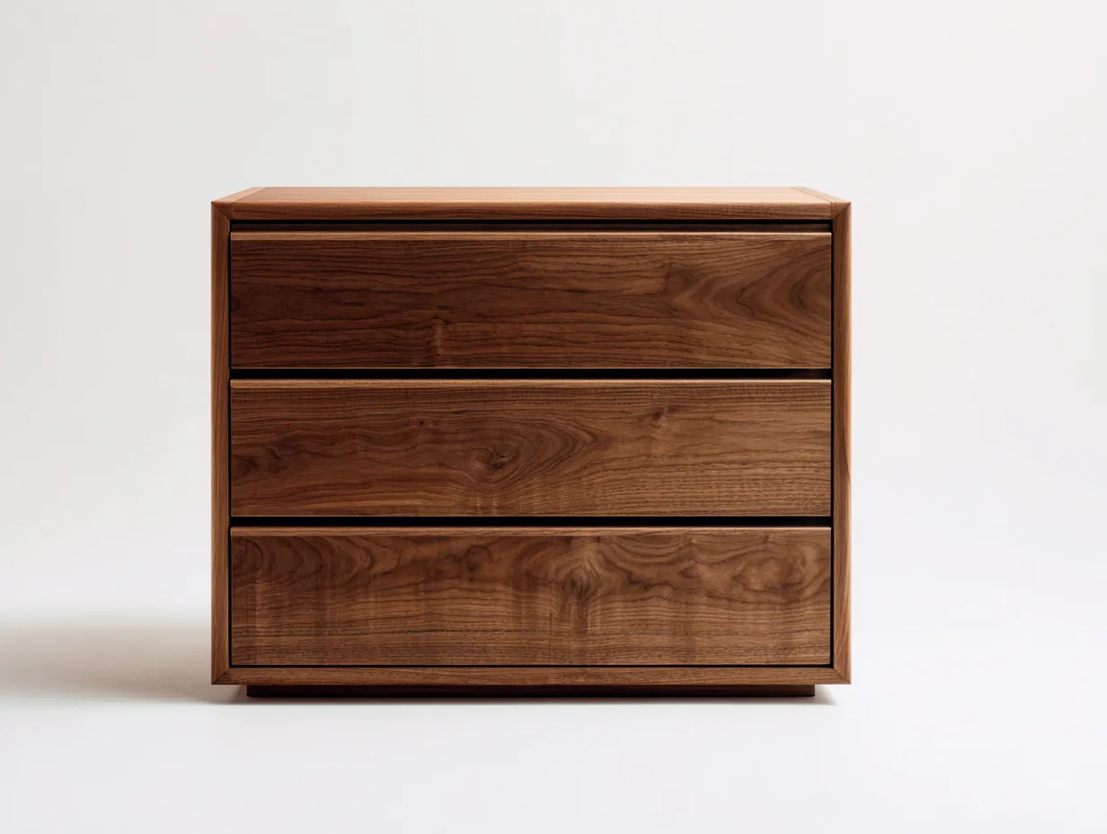 Kommode mit Schubladen - Massivholz - 102 x 46 x 72 cm - Braun - Minimalistischer Stil-Oakgetyard