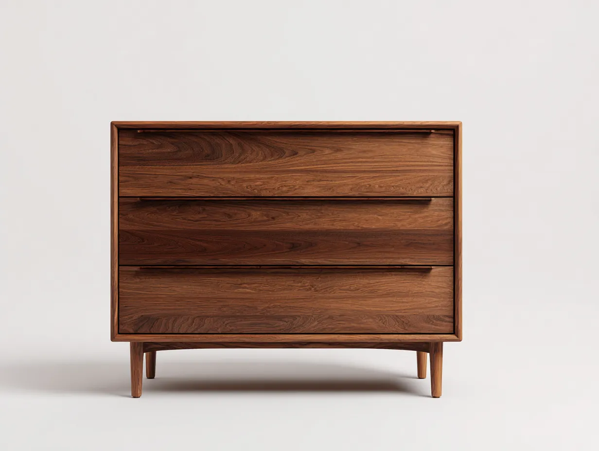 Kommode mit Schubladen - Massivholz - 104 x 45 x 84 cm - Braun - Moderner Stil-Oakgetyard