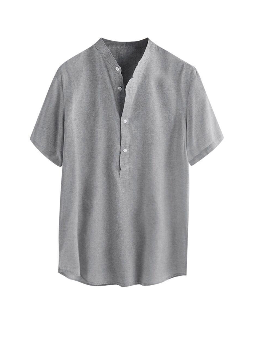 Brandon Slub Cotton And Linen Short-sleeved Shirt