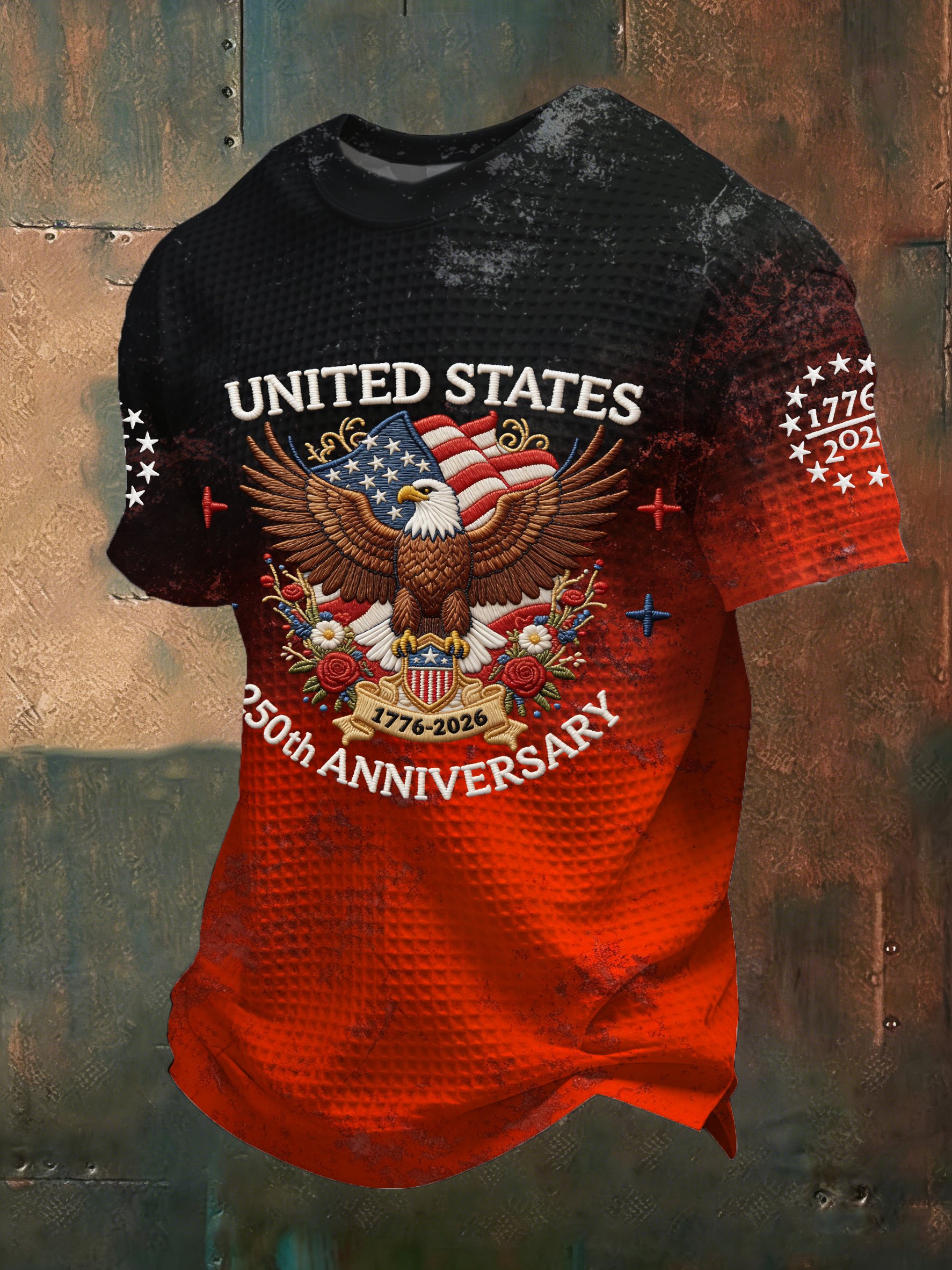 Men's American 250th Anniversary Print Casual Top