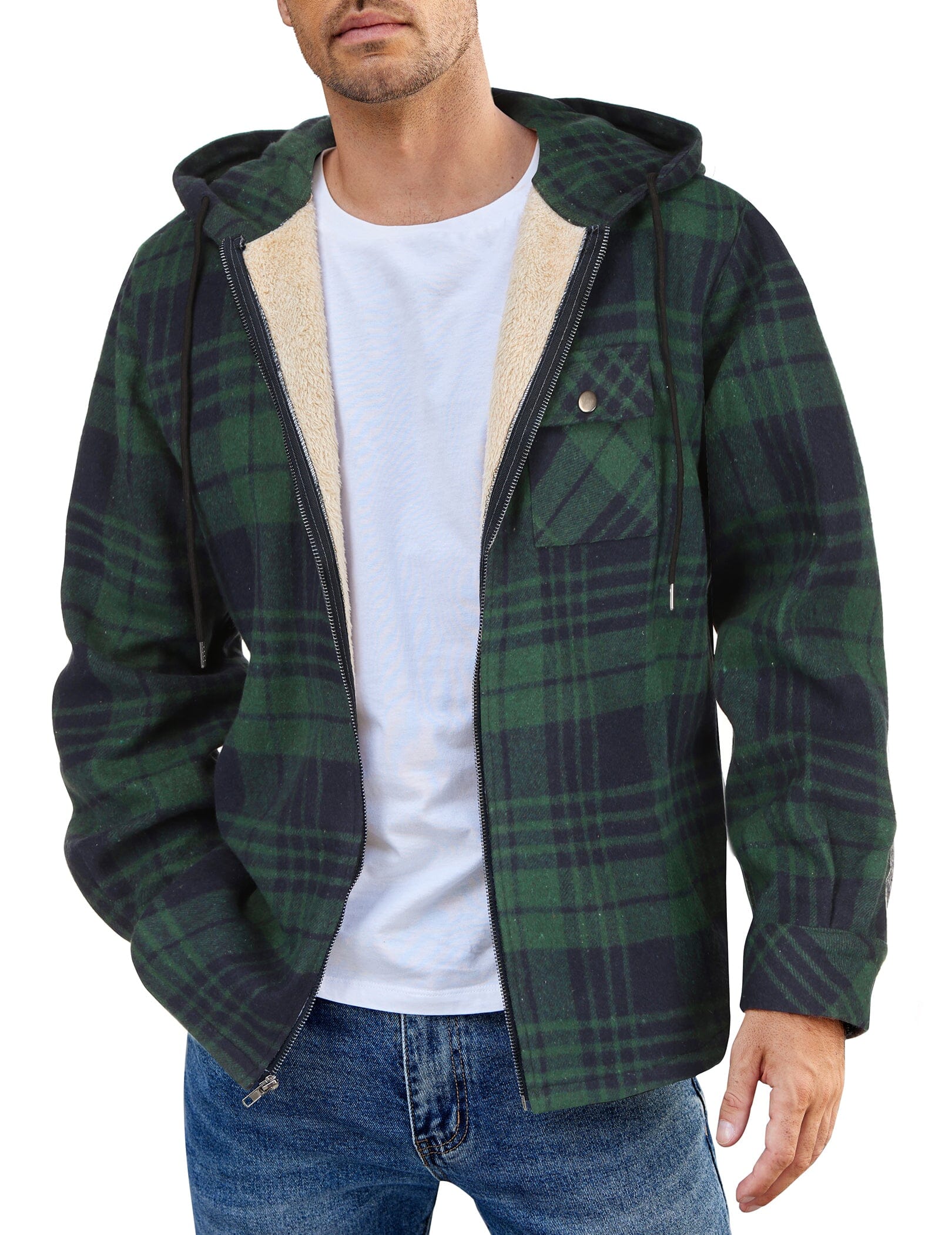 Comfy Plaid Flannel Lined Jacket