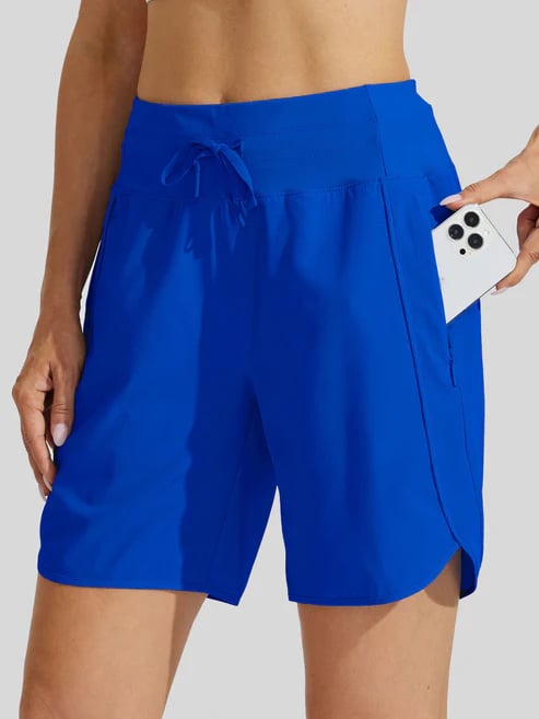 ⏰Hot Sale Women's Active 7 Inseam Athletic Long Running High Wasistband Shorts