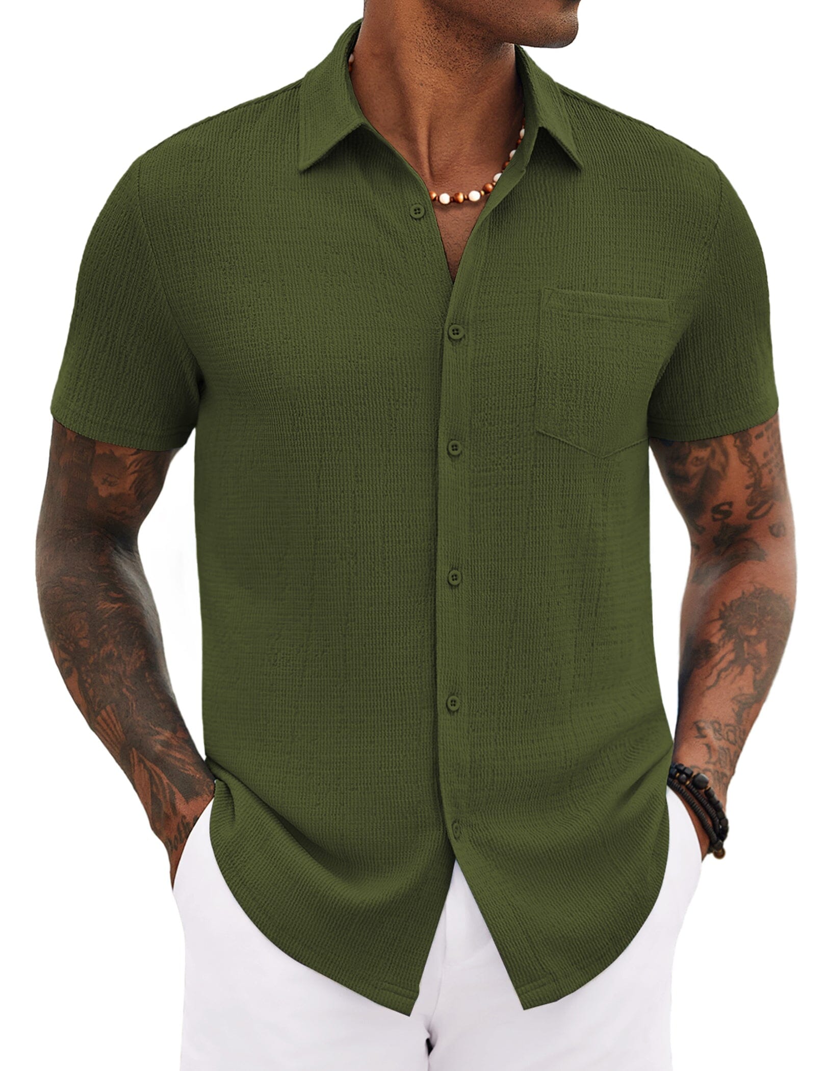 Casual Summer Textured Shirt