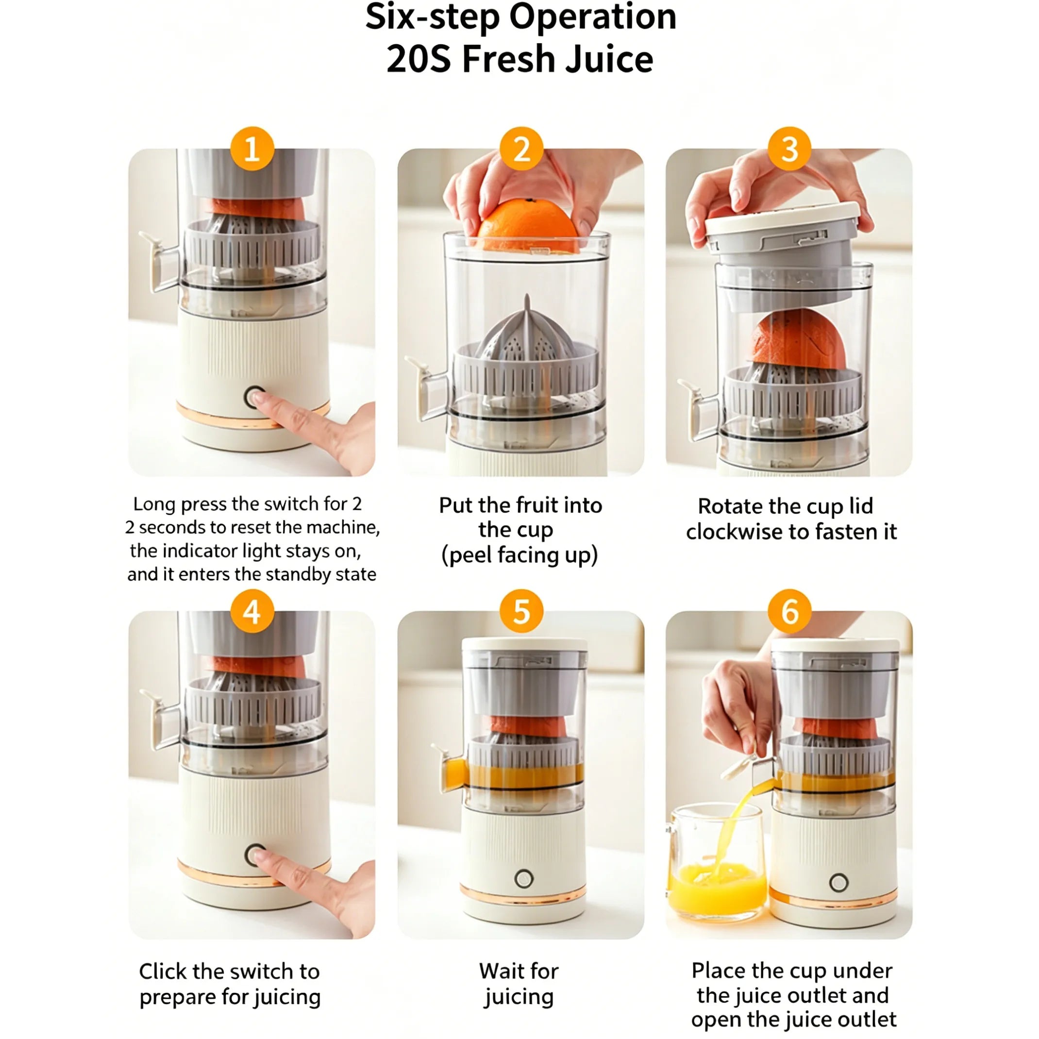 🍊 Lever-Press Automatic Electric Citrus Juicer