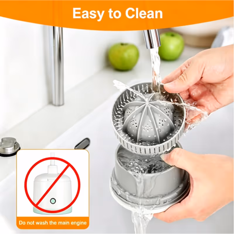 Juicer in use
