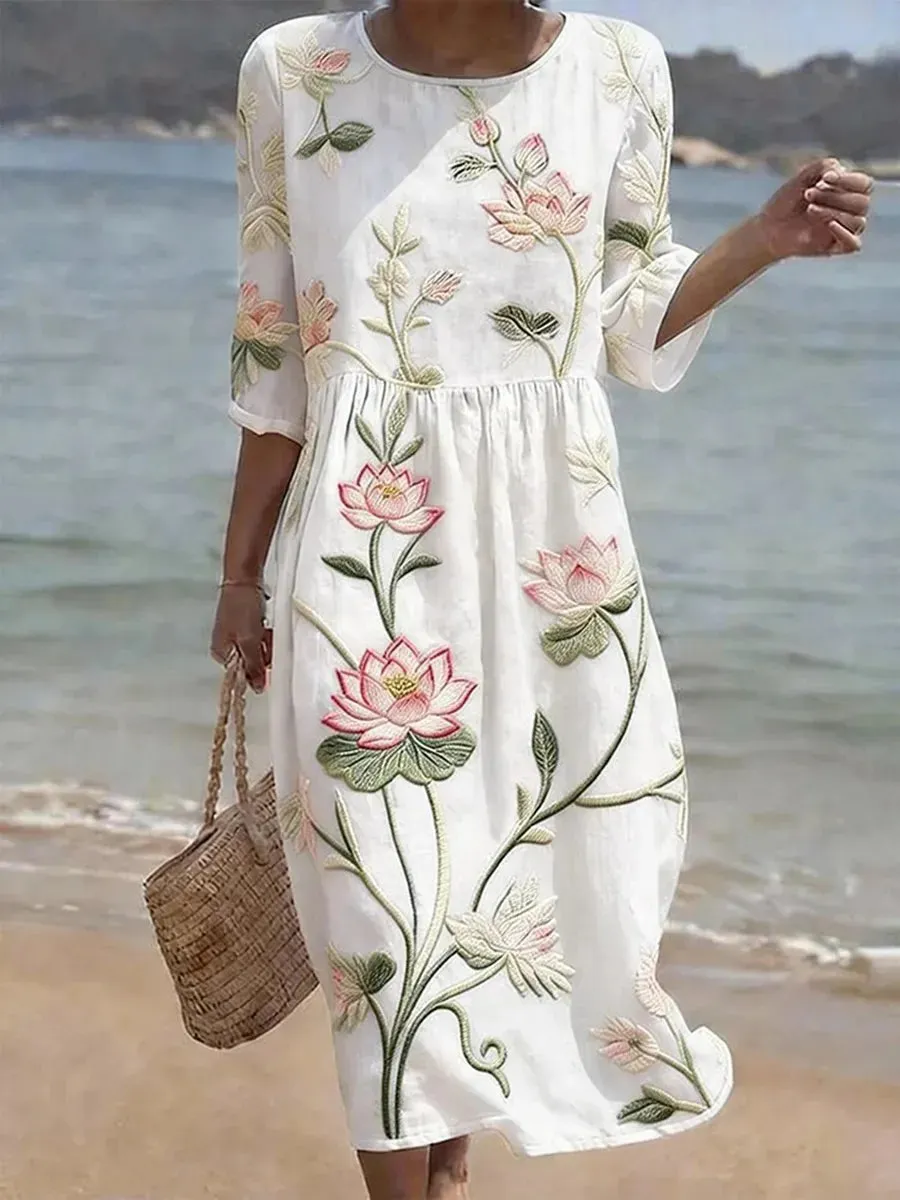 Amber | Elegant Floral Dress