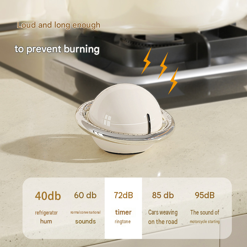 Magnetic Planet-Themed Mechanical Timer – Ideal for Kitchen Cooking, Self-Discipline Study, and Countdown Management